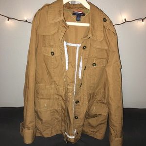 Beige Tommy Hilfiger military jacket
